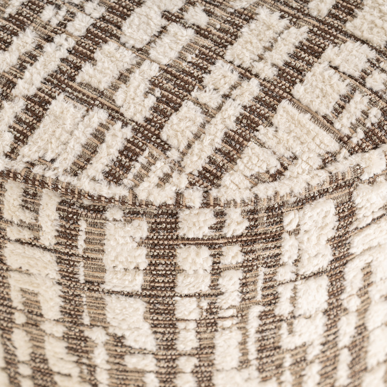 Pouffe & Footstool Lexie cream 45Ø by Richmond Interiors