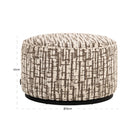 Pouffe & Footstool Lexie cream 70Ø by Richmond Interiors