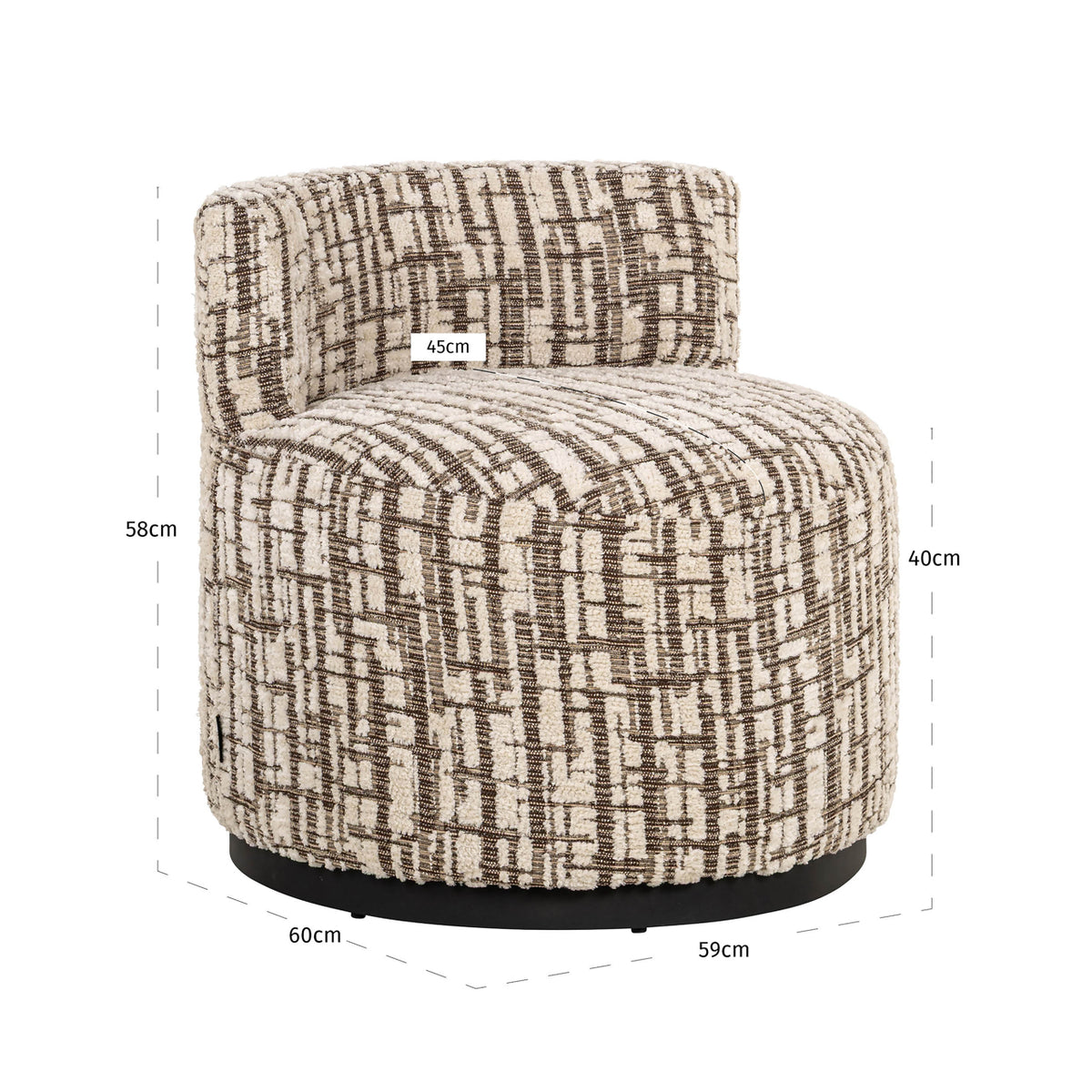 Lounge chair Franny cream by Richmond Interiors
