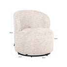 Lounge chair Jackie lovely cream swivel kids by Richmond Interiors