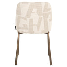 Dining chair Lana beige graffic (Set of 2) by Richmond Interiors