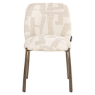 Dining chair Lana beige graffic (Set of 2) by Richmond Interiors