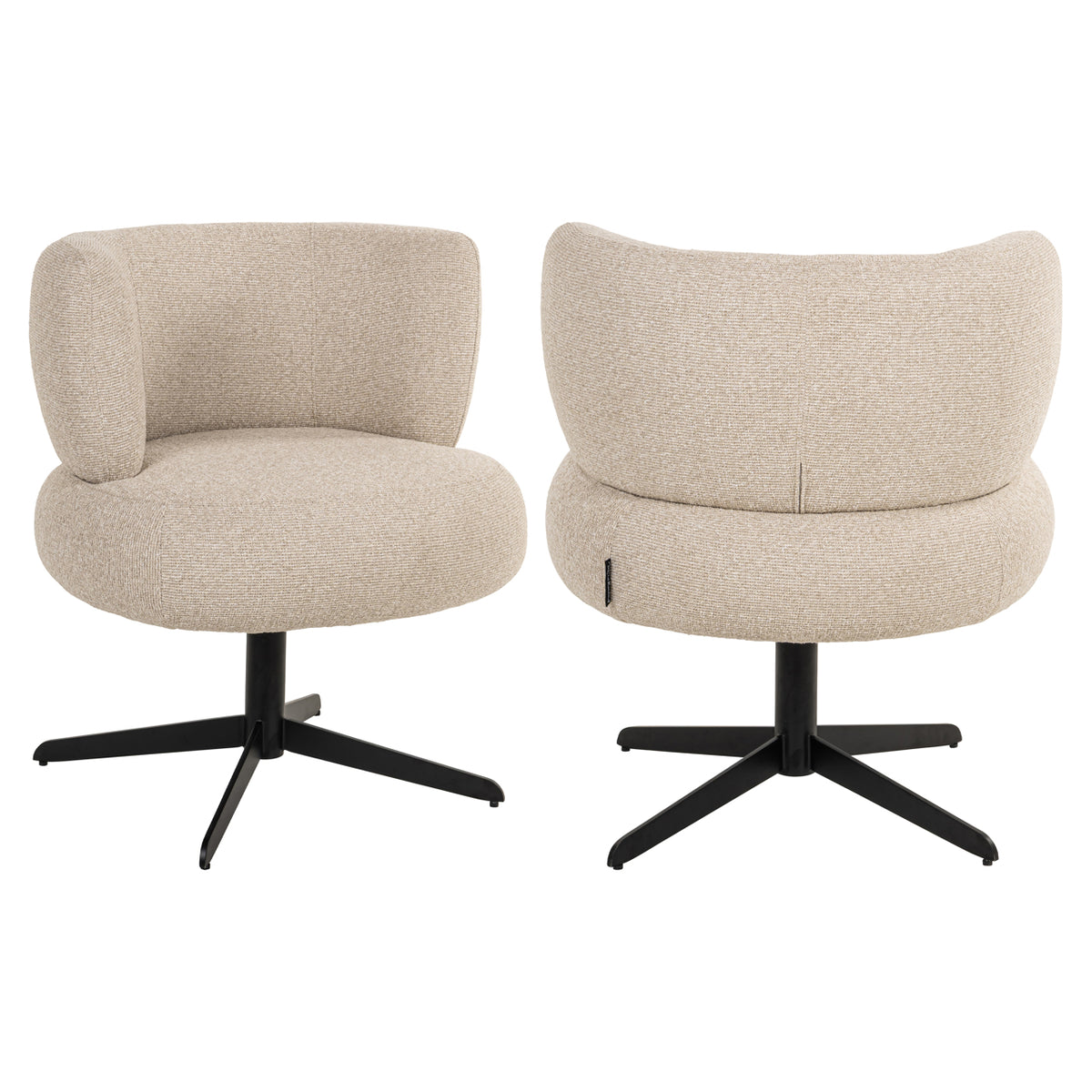 Dining chair Alexis biscotti swivel by Richmond Interiors