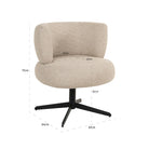 Dining chair Alexis biscotti swivel by Richmond Interiors