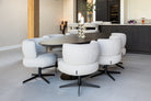 Dining chair Alexis biscotti swivel by Richmond Interiors