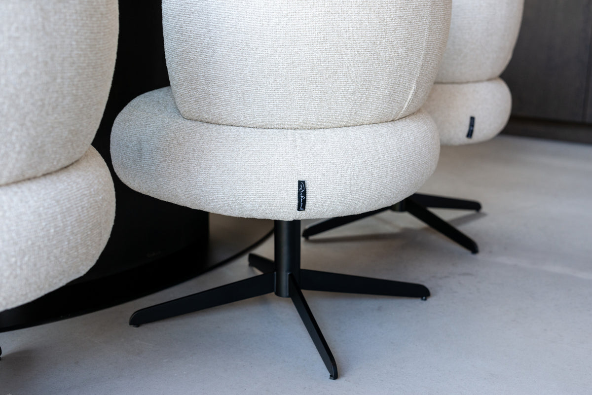 Dining chair Alexis biscotti swivel by Richmond Interiors