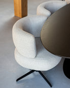 Dining chair Alexis biscotti swivel by Richmond Interiors