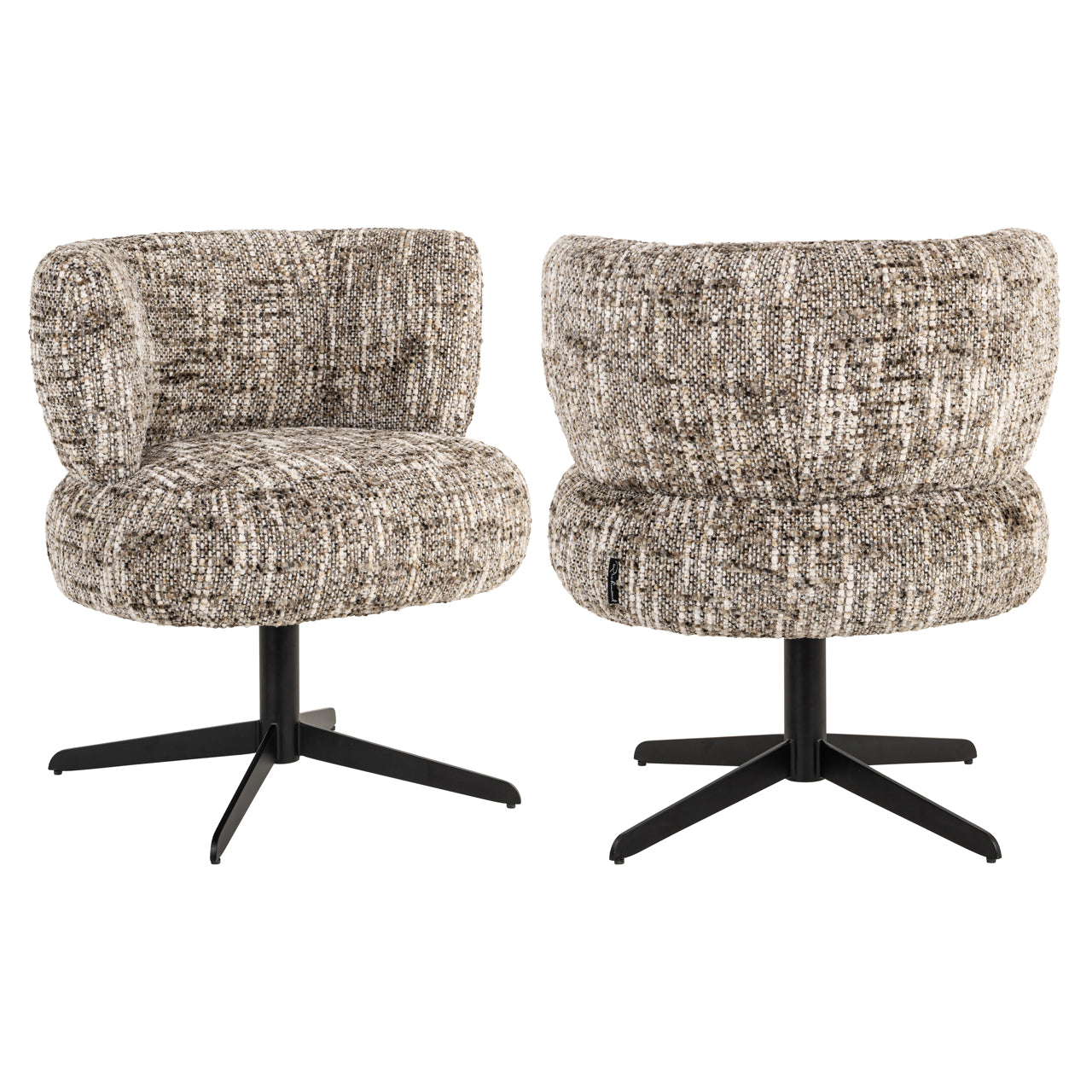 Dining chair Alexis brown omara swivel by Richmond Interiors