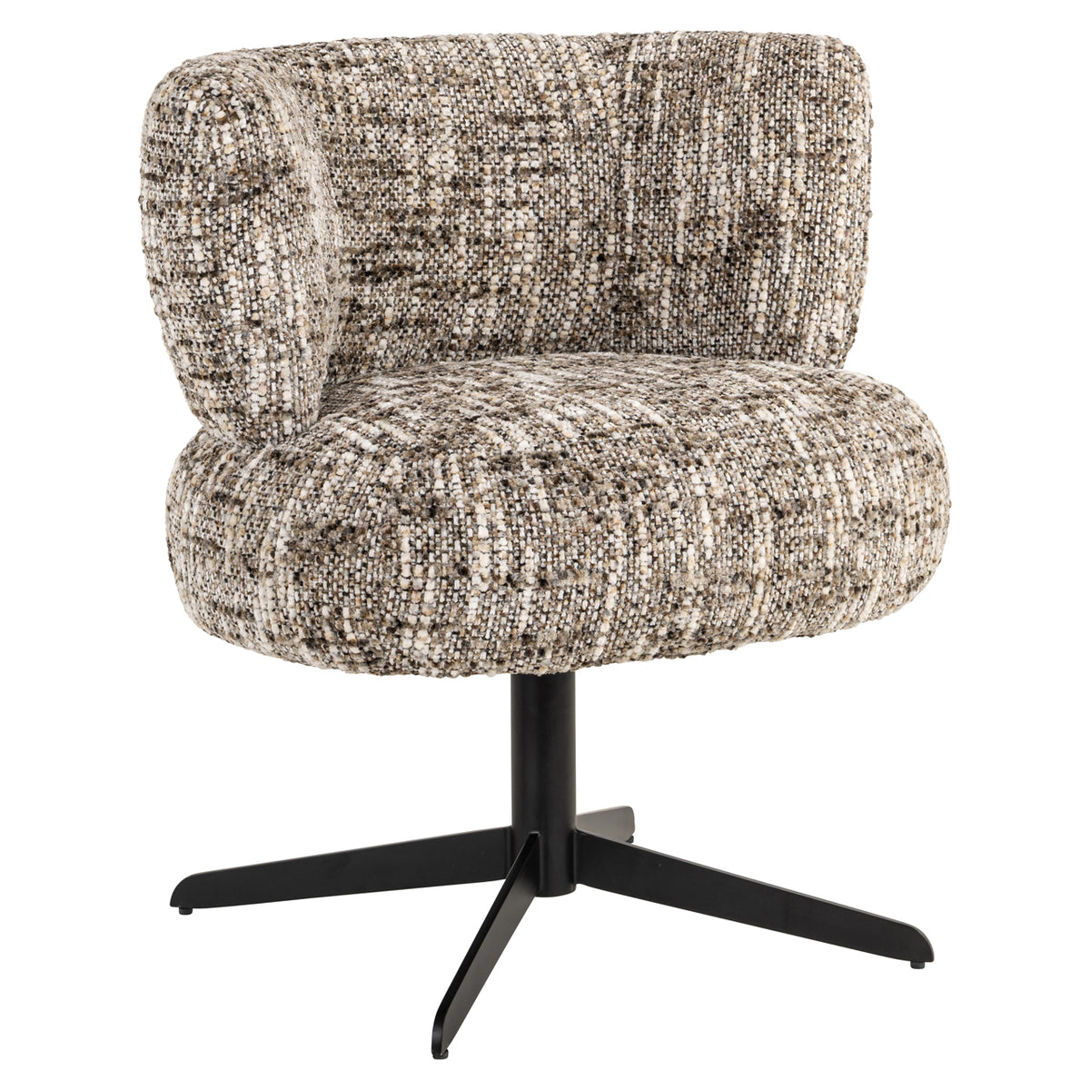 Dining chair Alexis brown omara swivel by Richmond Interiors