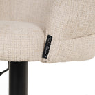 Nikki Niagara Beige Swivel Bar Stool by Richmond Interiors