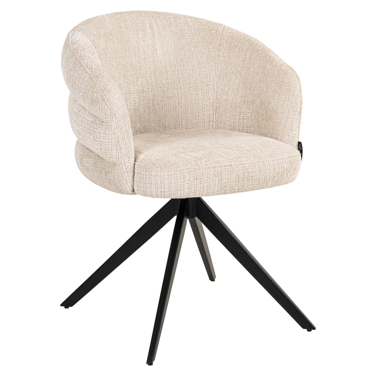 Dining chair Serenity niagara beige swivel fire retardant by Richmond Interiors