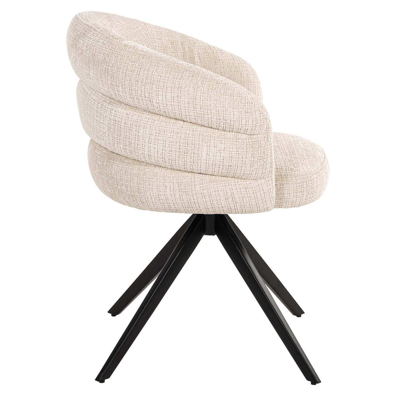 Dining chair Serenity niagara beige swivel fire retardant by Richmond Interiors