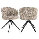 Dining chair Serenity brown omara swivel fire retardant by Richmond Interiors