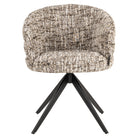 Dining chair Serenity brown omara swivel fire retardant by Richmond Interiors