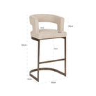 Bar stool Ellis biscotti by Richmond Interiors