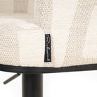 Bar stool Cheyenne beige graffic swivel by Richmond Interiors