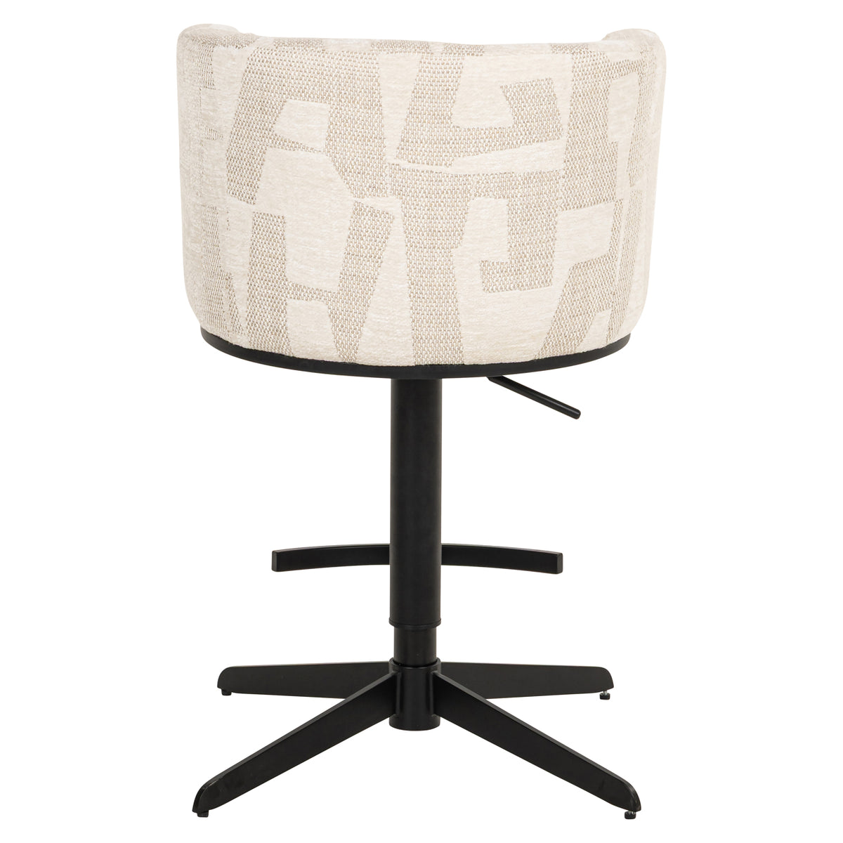 Bar stool Cheyenne beige graffic swivel by Richmond Interiors