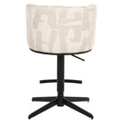 Bar stool Cheyenne beige graffic swivel by Richmond Interiors