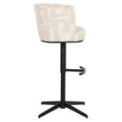 Bar stool Cheyenne beige graffic swivel by Richmond Interiors