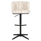 Bar stool Cheyenne beige graffic swivel by Richmond Interiors