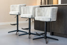 Bar stool Cheyenne beige graffic swivel by Richmond Interiors