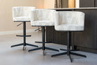 Bar stool Cheyenne beige graffic swivel by Richmond Interiors