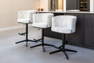 Bar stool Cheyenne beige graffic swivel by Richmond Interiors