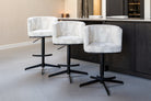 Bar stool Cheyenne beige graffic swivel by Richmond Interiors