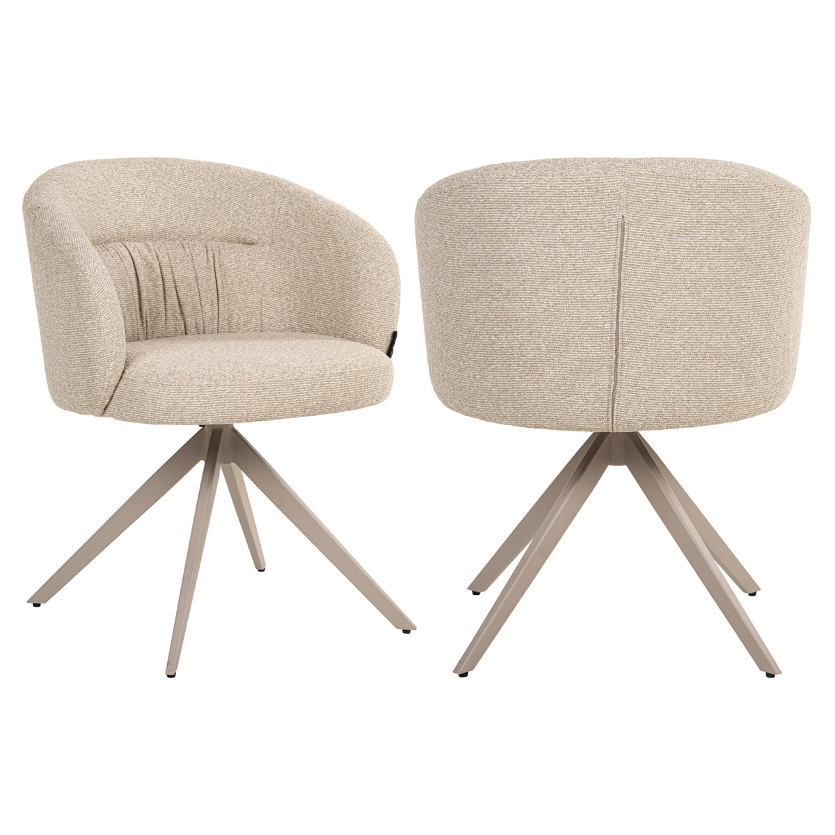Dining chair Olivia biscotti swivel by Richmond Interiors
