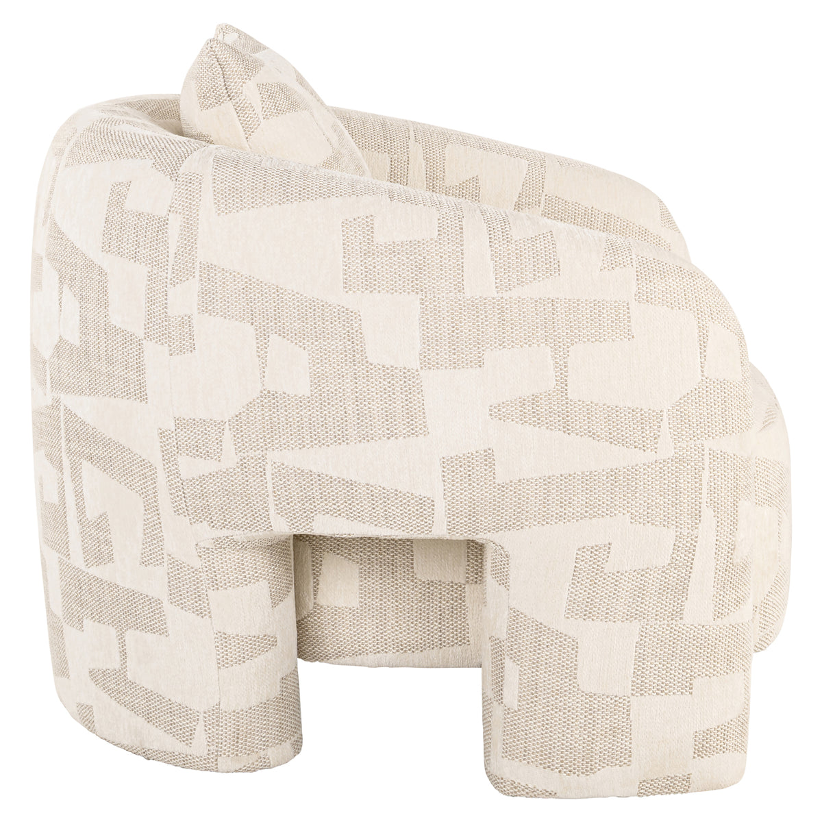 Lounge chair Tuscany beige graffic by Richmond Interiors