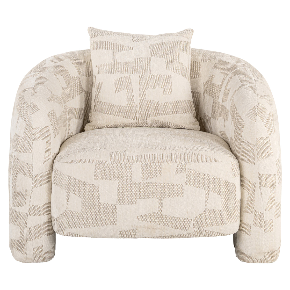 Lounge chair Tuscany beige graffic by Richmond Interiors