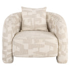 Lounge chair Tuscany beige graffic by Richmond Interiors