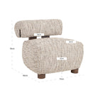 Lounge chair Arabella customized fire retardant by Richmond Interiors