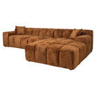Sofa Cube lovely cinnamon 3-seater + lounge right by Richmond Interiors