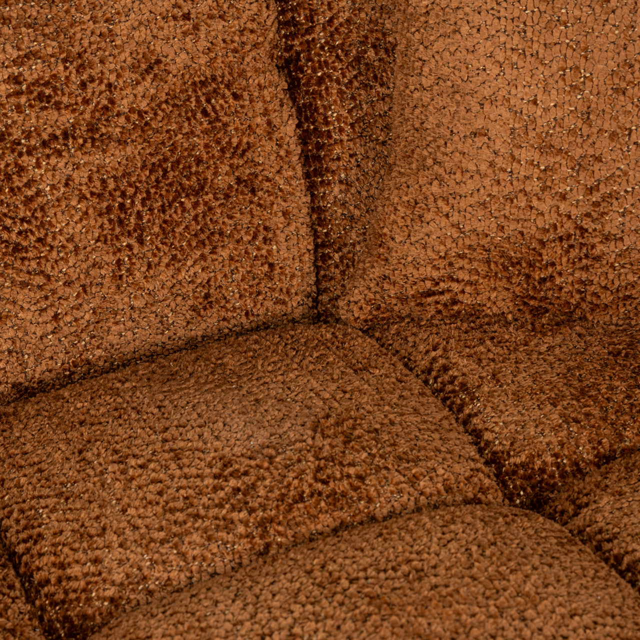 Sofa Cube lovely cinnamon 3-seater + lounge right by Richmond Interiors
