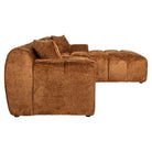 Sofa Cube lovely cinnamon 3-seater + lounge right by Richmond Interiors