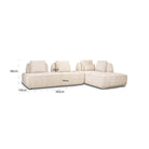 Sofa Tudor natural boldweave 2,5-seater movable backrest by Richmond Interiors