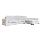 Sofa Pasha pearl island 3-seater + lounge right fully upholstered by Richmond Interiors