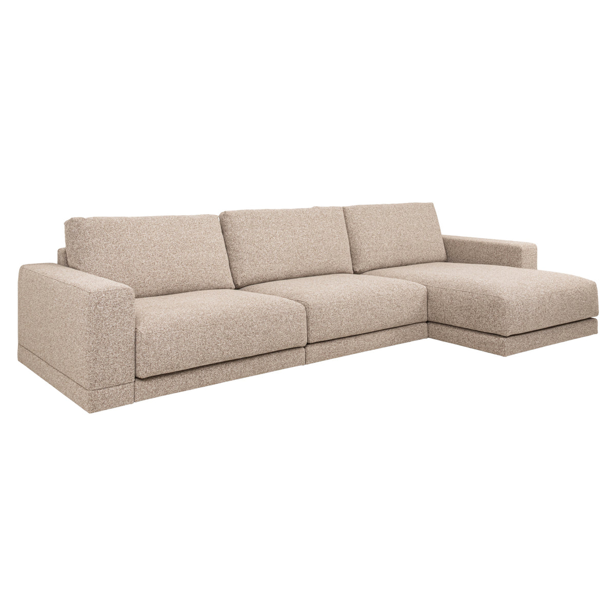 Sofa Trentino cayenne brown 3,5-seater + lounge left or right by Richmond Interiors