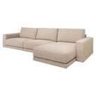Sofa Trentino cayenne brown 3,5-seater + lounge left or right by Richmond Interiors