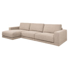 Sofa Trentino cayenne brown 3,5-seater + lounge left or right by Richmond Interiors