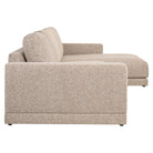 Sofa Trentino cayenne brown 3,5-seater + lounge left or right by Richmond Interiors