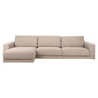 Sofa Trentino cayenne brown 3,5-seater + lounge left or right by Richmond Interiors