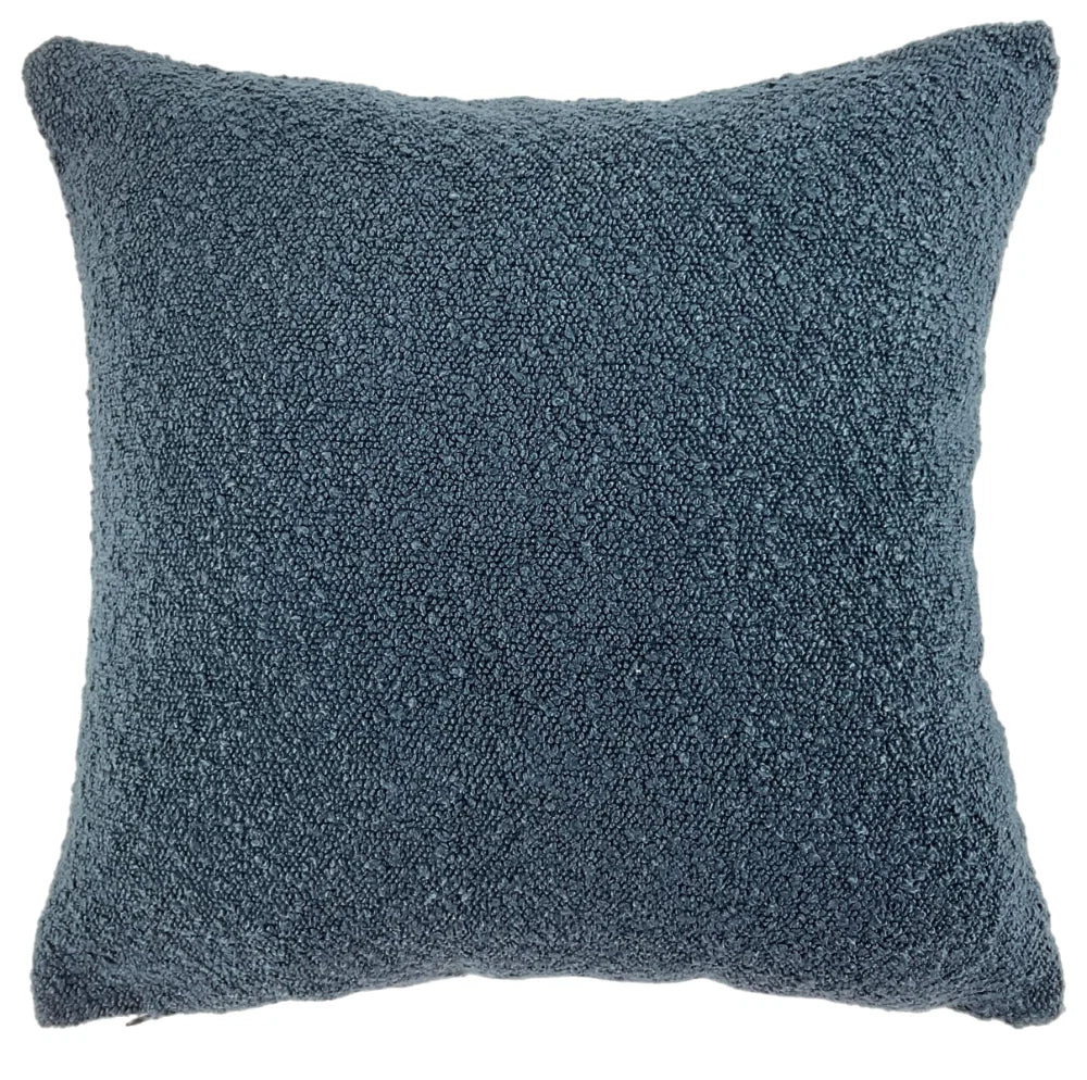 Otto Navy Boucle Abstract Circle Cushion 45 cm x 45 cm Malini