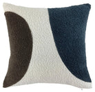 Otto Navy Boucle Abstract Circle Cushion 45 cm x 45 cm Malini