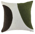 Otto Olive Boucle Abstract Circle Cushion 45 cm x 45 cm Malini