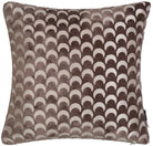 Soli Cut Velvet Crescent Cushion - Chocolate Malini