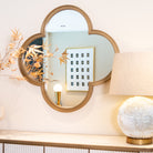 Lowen Brushed Gold Mirror by Richmond Interiors