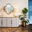 Lowen Brushed Gold Mirror by Richmond Interiors