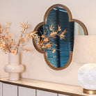 Lowen Brushed Gold Mirror by Richmond Interiors